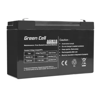UPS-akku suljettu lyijy-happo Green Cell AGM16