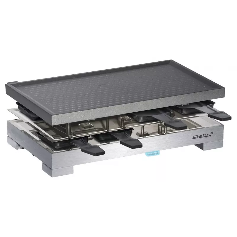 Steba RC 68 - raclettegrilli - 1,2 kW - musta/ruostumaton teräs