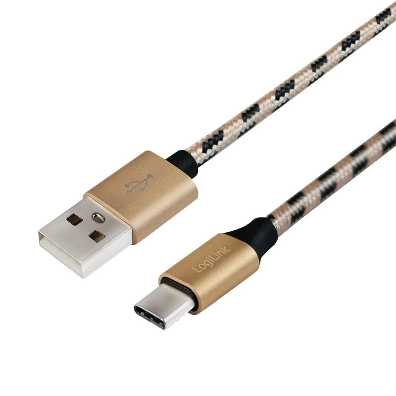 Synkronointi- ja latauskaapeli USB 2.0 AM - USB-C uros