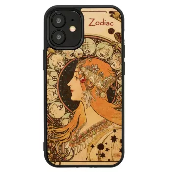Man and Wood -puhelinkotelo iPhone 12 mini — Zodiac-sarja, musta