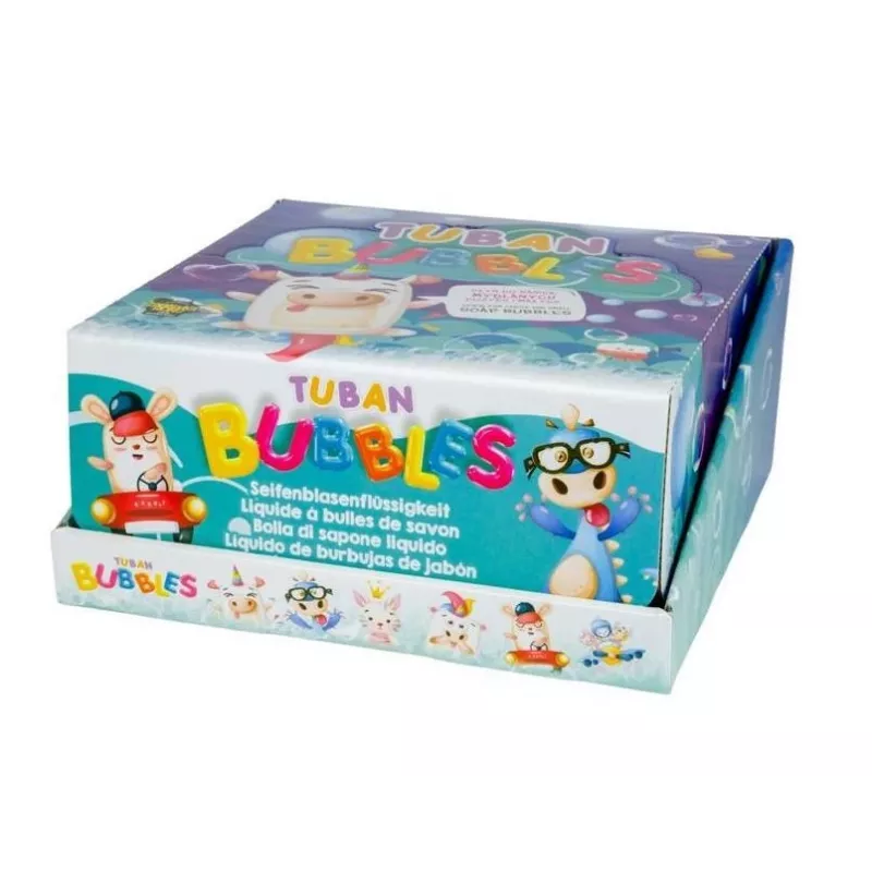 Kuplasarja Tuban DISPLAY SMALL SOAP BUBBLES MIX 36 KPL x 60 ml