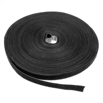 LABEL THE CABLE LTC PRO Roll Strap, kaksipuolinen tarranauharulla, 25 m musta