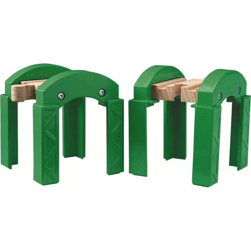 BRIO 33253 tukijalat vihreä, 2 kpl