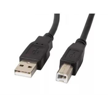Lanberg CA-USBA-10CC-0030-BK USB-kaapeli 3 m USB 2.0 USB B musta (CA-USBA-10CC-0030-BK)