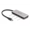 DeLOCK 64261 USB 3.2 Gen 1 Type-C -keskitin 10000 Mbit/s musta harmaa