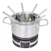Gastroback 42568 Fondue MultiCook 4in1 ja keittolevy, 1200 W, 2,3 l ruostumattomasta teräksestä valmistettu kattila, 8 haarukkaa