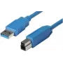 shiverpeaks BASIC-S USB 3.0 -kaapeli, A-uros - B-uros 0,5 m, kaapeli ja liittimet: sininen, kaksinkertaisesti suojattu, max. (BS77030)