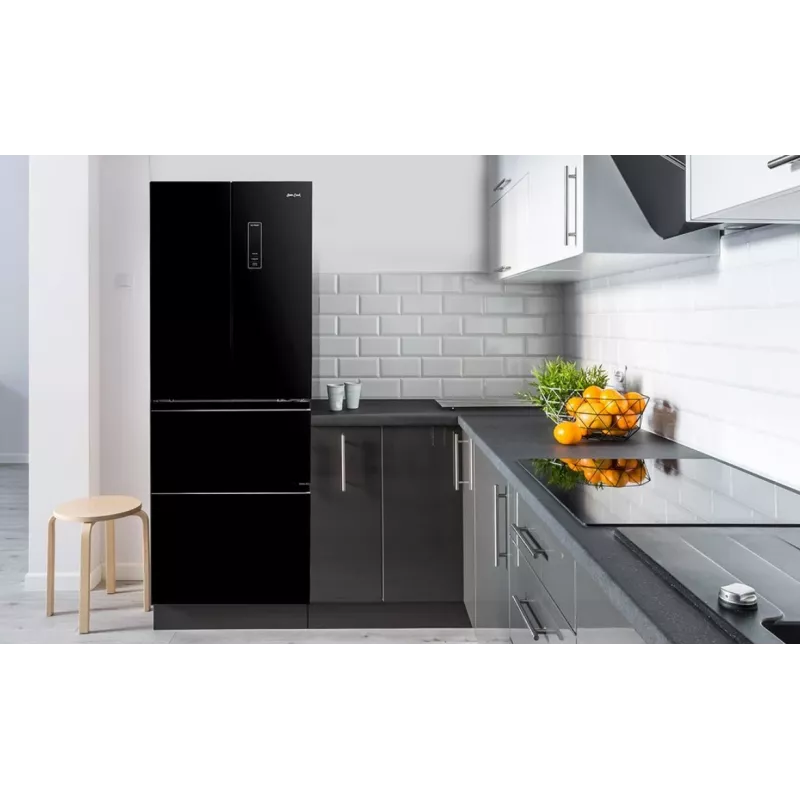 French-Door-jääkaappi-pakastin Sam Cook PSC-WG-1020AA/B 351 l, energiatehokkuusluokka E, musta
