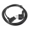 Virtakaapeli LANBERG CA-C13C-12CC-0018-BK, 2 m, C13-liitin - CEE7/7, musta, kulmaliitin C13