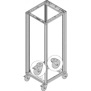 SCHROFF ohjauspyörät - OHJAUSPYÖRÄT SET 400KG 125D 4X (27230069)