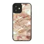 iKins suojakotelo Apple iPhone 12 mini — vaaleanpunainen marmorikuvio, ohut istuvuus