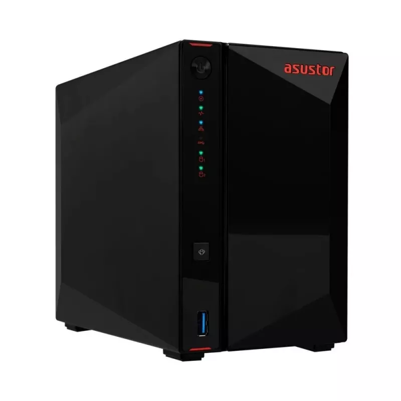 Asustor AS5402T NAS/tallennuspalvelin Intel® Celeron® N5105 4 GB DDR4 0 TB ADM musta