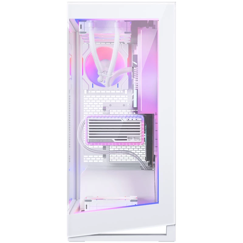 Phanteks NV5 Premium DRGB ARGB-valaistussarja virranjakajalla ja emolevyn suojuksella, valkoinen