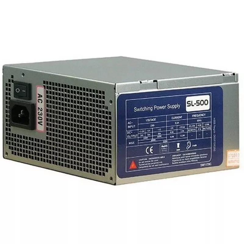 Virtalähde Inter-Tech SL-500W(A) 500W ATX ei-modulaarinen