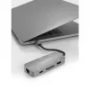 USB-keskitin Terratec Connect C8 USB 2.0 Type-C harmaa