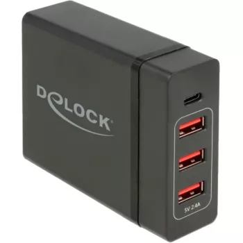 DeLOCK USB-seinälaturi 63974 universaali musta AC sisäkäyttöön