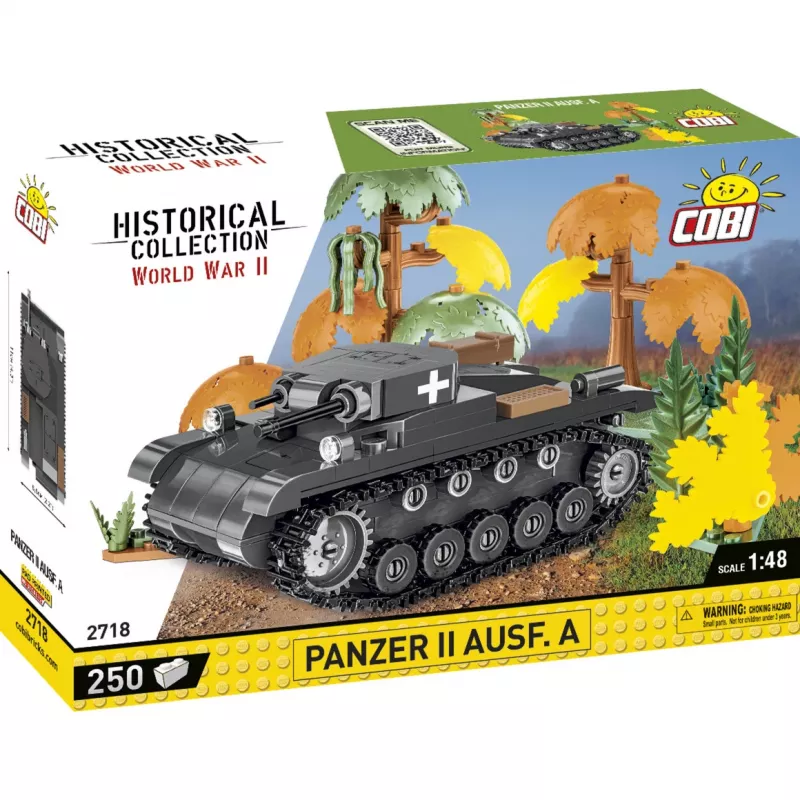 Rakennussarja Cobi Panzer II Ausf. A — 250 osaa, musta