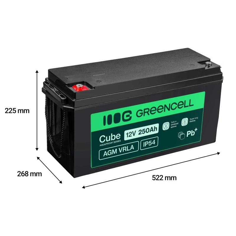 Akku AGM VRLA 12V 250Ah IP54