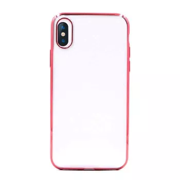 Puhelinkotelo Devia Soft case Glitter iPhone XS/X 5.8 -puhelimelle, TPU, punainen