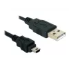 USB-kaapeli DeLOCK 82252 USB 2.0 1,5 m USB A Mini-USB B musta
