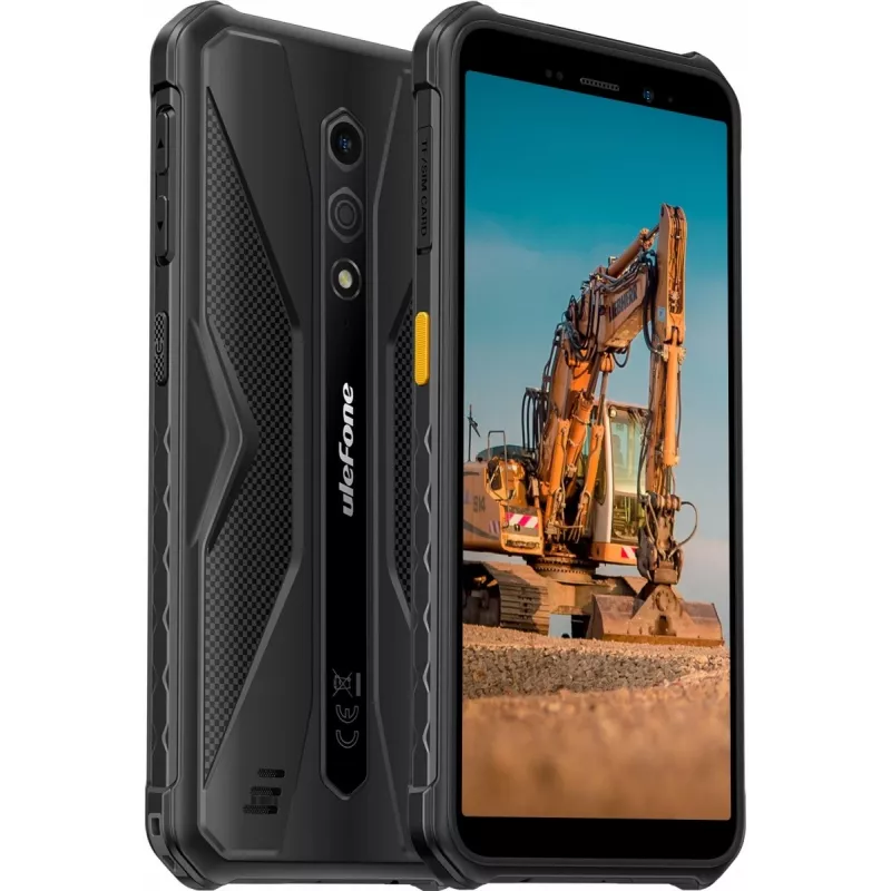 Kestävä älypuhelin UleFone Armor X12 — 3 GB RAM, 32 GB tallennustila, kokonaan musta
