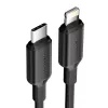 USB-C–Lightning-kaapeli 3A 480Mbps 1 m musta