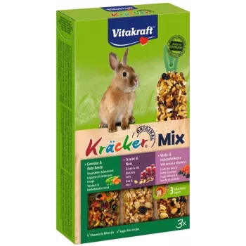 Pikkueläinten herkku Vitakraft 25227 — kanin viinirypäle, hedelmä, vihannes & saksanpähkinä -sekoitus, 160 g