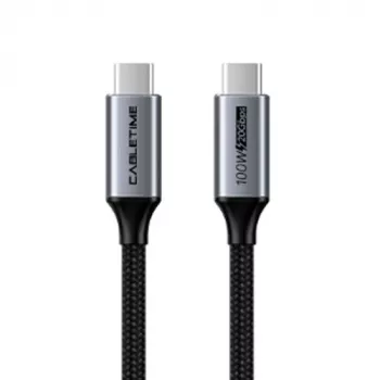 USB Type-C - Type-C -kaapeli extra digital CA913312 — USB 3.2, 20 Gbit/s, 100 W PD