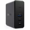 Lenovo X9 Charging GaN Dock johdollinen USB 3.2 Gen 2 (3.1 Gen 2) Type-C harmaa