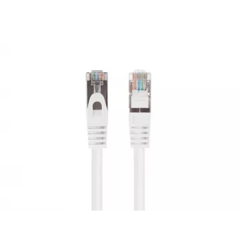 LANBERG Cat6 FTP -verkkokaapeli 1,5 m, valkoinen, RJ-45 pistoke–pistoke, 250 MHz, CCA, 26 AWG
