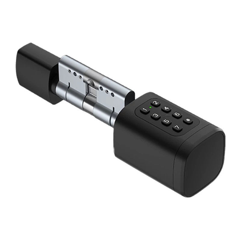 Digitaalinen lukkosylinteri Avatto SDL-V1-B80 — 80 mm, musta, avaimeton elektroninen sylinteri