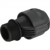 Sprinklersystem-liitin 25 mm > 1, musta liitin/harmaa