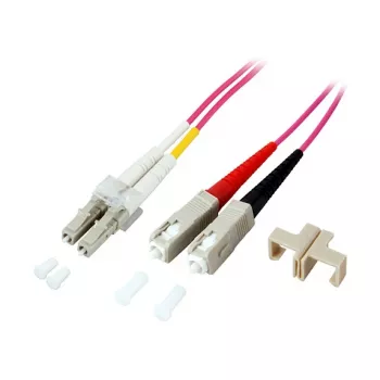 GoodConnections patchkaapeli kuitu duplex OM4 (multimode, 50/125) LC/SC, LSZH, käännettävä polariteetti, 1 m,