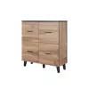 Cama sideboard LOTTA 110 4D wotan oak + mat musta