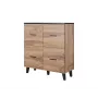 Cama sideboard LOTTA 110 4D wotan oak + mat musta