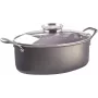 Haudutuspata Pensofal Invictum Professional soikea 32 cm, 2 kahvaa ja lasikansi