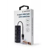 USB 2.0 -keskitin Gembird UHB-U2P4-05, 4 USB-liitäntää