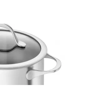 ZWILLING Essence 5-osainen ruostumattoman teräksen keittosarja lasikansilla