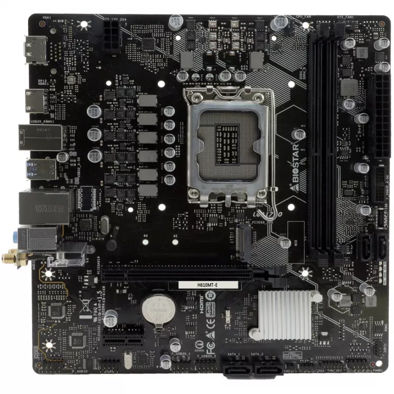Biostar H610MTE DDR4 LGA1700 Micro-ATX -emolevy