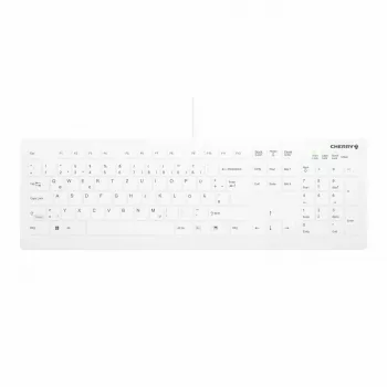Contour Design Active Key Contour QuickClean lääketieteellinen näppäimistö irrotettava kansi täysikokoinen johdollinen valkoinen DE C8112