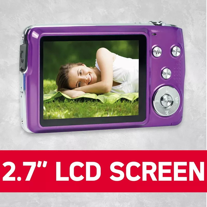 Agfa Photo DC8200 violetti + laukku + SD-kortti 16 GB