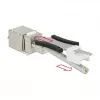 Delock 86404 Keystone-moduuli RJ45 Secure Cat.6 - LSA, valkoinen