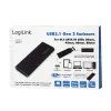 SSD-kotelo LogiLink UA0314 musta M.2