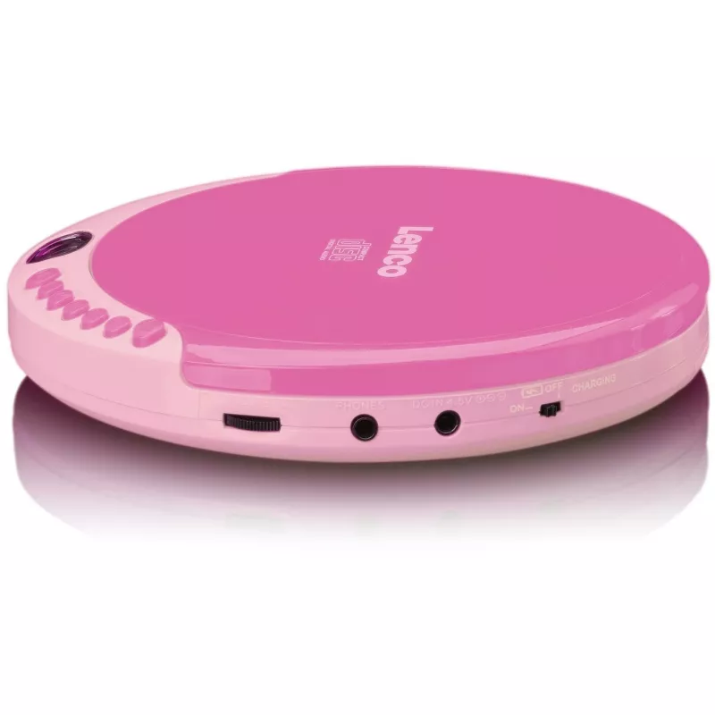 Kannettava CD-soitin Lenco CD-011 pinkki