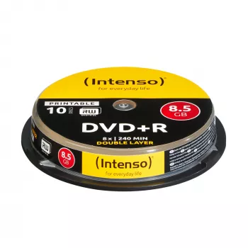 DVD+R DL Intenso 1x10 8.5GB 8x Double Layer tulostettava
