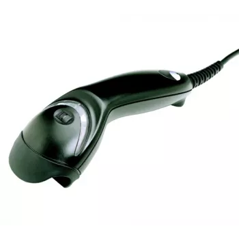 Honeywell Eclipse 5145, 1D, sarja (RS232), musta käsiskanneri, vähittäiskauppa, 1D, laser, 0-14cm lukuetäisyys, 72 skannausta/s, sis.: kaapeli (RS232), virtalähde (EU
