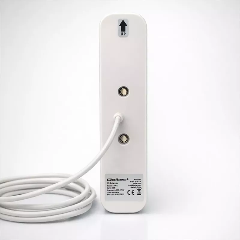 Ulkoinen 4G/5G LTE-antenni QOLTEC 9 dBi, N-liitin, 3 m kaapeli