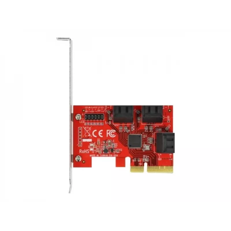 SATA PCI Express x4 -kortti DeLOCK 6 porttia Low Profile -muotokerroin