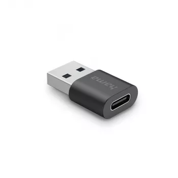 Hama USB-sovitin, USB-A uros - USB-C naaras, USB 3.2 Gen2, 10 Gbit/s