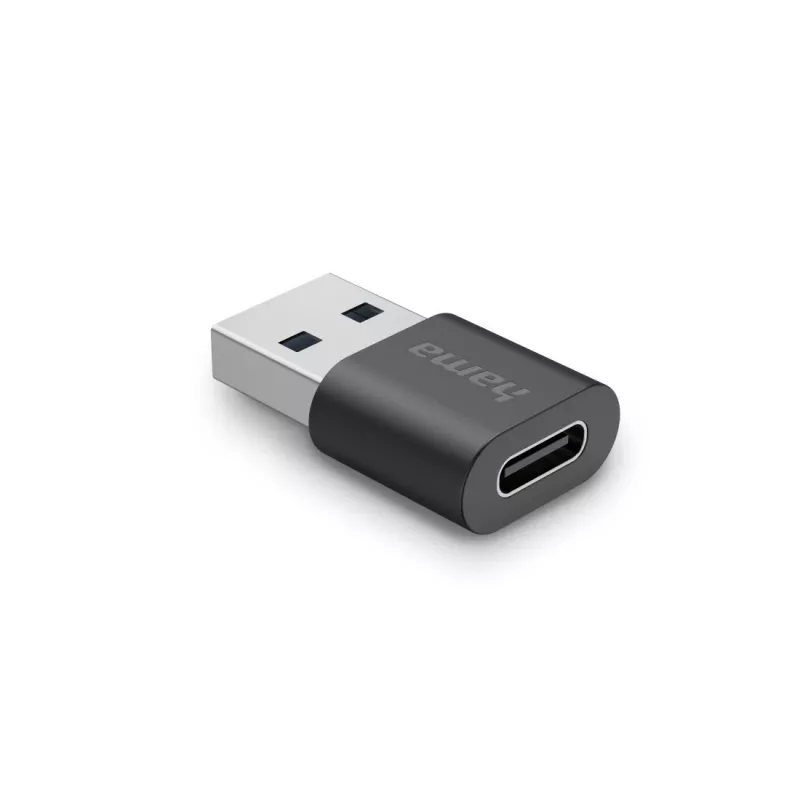 Hama USB-sovitin, USB-A uros - USB-C naaras, USB 3.2 Gen2, 10 Gbit/s